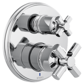 Brizo Invari(R): Pressure Balance Valve With Integrated 3-Function Diverter Trim - Less Handles