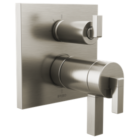 Brizo Frank Lloyd Wright(R): TempAssure(R) Thermostatic Valve with 3-Function Integrated Diverter Trim - Less Handles