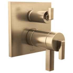 Brizo Frank Lloyd Wright(R): TempAssure(R) Thermostatic Valve with 3-Function Integrated Diverter Trim - Less Handles