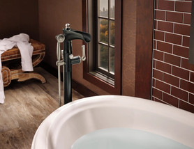 Brizo Rook(R): Freestanding Floor Mount Tub Filler