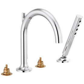 Brizo Odin(R): Roman Tub Faucet with Handshower - Less Handles