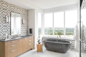 Brizo Rook(R): Roman Tub Trim with Hand Shower - Less Handles