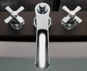 Brizo Rook(R): Roman Tub Trim with Hand Shower - Less Handles