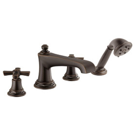 Brizo Rook(R): Roman Tub Faucet with Handshower - Less Handles