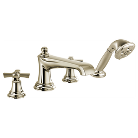 Brizo Rook(R): Roman Tub Faucet with Handshower - Less Handles