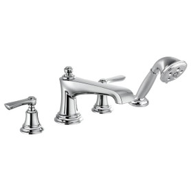 Brizo Rook(R): Roman Tub Faucet with Handshower - Less Handles
