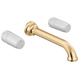 Brizo Beauclere(R): Two-Handle Wall Mount Lavatory Faucet - Less Handles 1.2 GPM