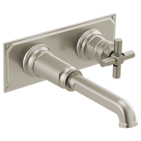 Brizo Invari(R): Two-Hole, Single-Handle Wall Mount Lavatory Faucet - Less Handle 1.2 GPM