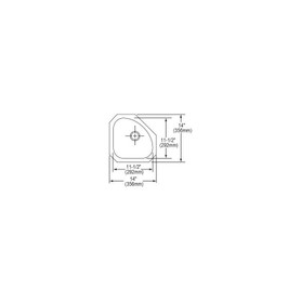 Stainless Steel Single Bowl Undermount Sink in Lustrous Highlighted Satin