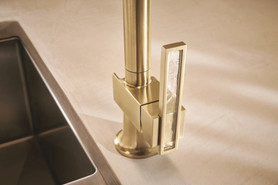 Brizo Frank Lloyd Wright(R): Pull-Down Kitchen Faucet Lever with Glass Inlay Handle Kit