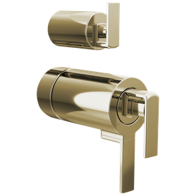 Brizo Frank Lloyd Wright(R): TempAssure(R) Thermostatic Valve with Integrated Diverter Trim Gap Lever Handle Kit