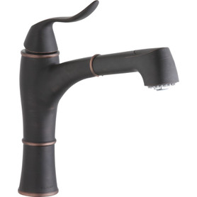 LKEC1041RB Pull-Out Kitchen Single-Hole Faucet in Oil Rubbed Bronze