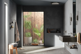 Brizo Frank Lloyd Wright(R): 21" Single-Function Raincan Shower Head with Integrated Lighting - 2.5 GPM