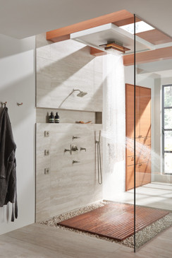 Brizo Frank Lloyd Wright(R): 21" Single-Function Raincan Shower Head with Integrated Lighting - 1.75 GPM