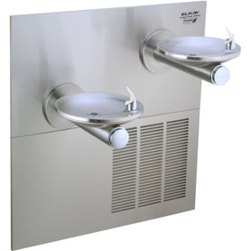Elkay LRPBGRNM28RAK Filtered ADA Bi-Level Reverse GreenSpec Refrigerated Fountain in Stainless Steel