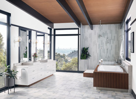 Brizo Levoir(TM): Widespread Lavatory Faucet with High Spout - Less Handles 1.5 GPM