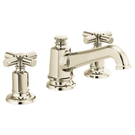 Brizo Invari(R): Widespread Lavatory Faucet with Angled Spout - Less Handles 1.2 GPM