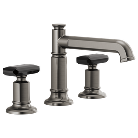 Brizo Invari(R): Widespread Lavatory Faucet with Column Spout - Less Handles 1.2 GPM
