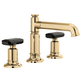 Brizo Invari(R): Widespread Lavatory Faucet with Column Spout - Less Handles 1.2 GPM