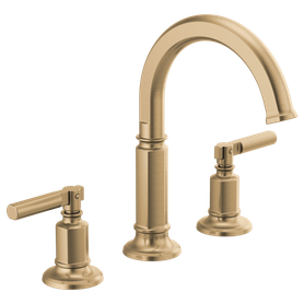 Brizo Invari(R): Widespread Lavatory Faucet with Arc Spout - Less Handles 1.2 GPM