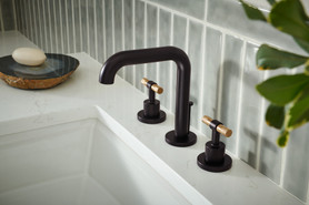 Brizo Litze(R): Widespread Lavatory Faucet With High Spout - Less Handles