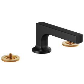 Brizo Kintsu(R): Widespread Lavatory Faucet with Low Spout - Less Handles