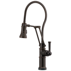 Brizo Artesso(R): SmartTouch(R) Articulating Kitchen Faucet With Finished Hose