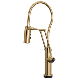 Brizo Odin(R): SmartTouch(R) Articulating Kitchen Faucet with Finished Hose - Less Handle