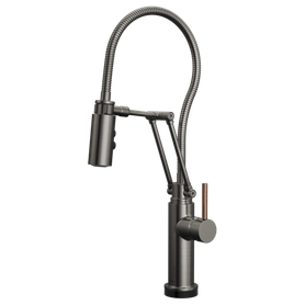 Brizo Odin(R): SmartTouch(R) Articulating Kitchen Faucet with Finished Hose - Less Handle