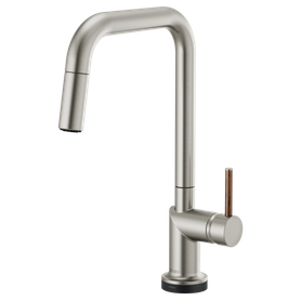 Brizo Odin(R): SmartTouch(R) Pull-Down Kitchen Faucet with Square Spout - Less Handle
