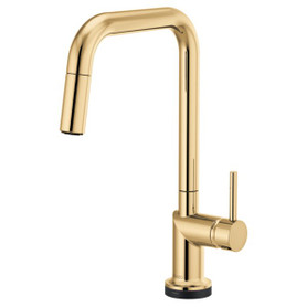 Brizo Odin(R): SmartTouch(R) Pull-Down Kitchen Faucet with Square Spout - Less Handle
