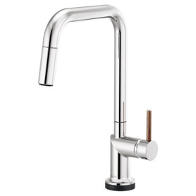 Brizo Odin(R): SmartTouch(R) Pull-Down Kitchen Faucet with Square Spout - Less Handle