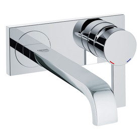 Two-Hole Wall Mount M-Size Bathroom Faucet in StarLight Chrome