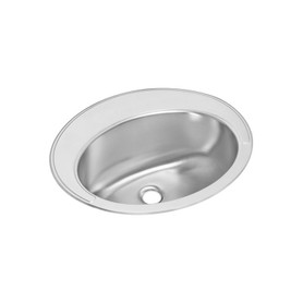 LLVR21170 Stainless Steel Single Bowl Top Mount Sink in Lustrous Highlighted Satin