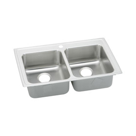 Elkay KF-LRADQ3322651 33-in X 22-in Stainless Steel Drop-in Kitchen Sink Kit
