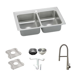 Elkay KF-LR29221 29-in X 22-in Stainless Steel Drop-in Kitchen Sink Kit