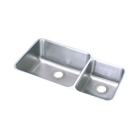 KF-ELUH3520R 35.25-in X 20.5-in Stainless Steel Undermount Kitchen Sink Kit