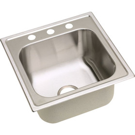 DPC12020101 Stainless Steel Single Bowl Top Mount Sink with Single Faucet Hole in Premium Highlighted Satin