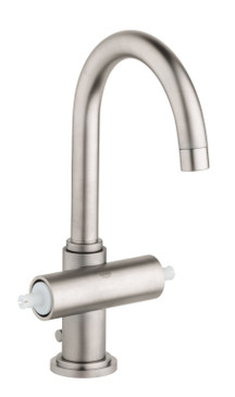 Single-Hole L-Size Bathroom Faucet in Brushed Nickel