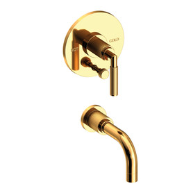 Newport Brass Kimbell: Balanced Pressure Tub &amp; Shower Diverter Plate with Handle