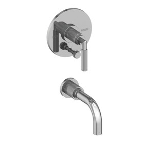 Newport Brass Kimbell: Balanced Pressure Tub &amp; Shower Diverter Plate with Handle