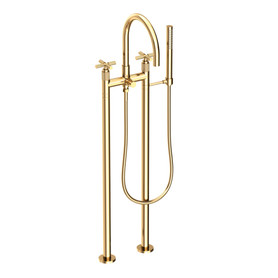 Newport Brass Kimbell: Exposed Tub &amp; Hand Shower Set w/Risers