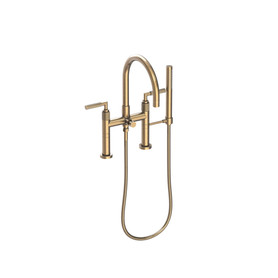 Newport Brass Kimbell: Exposed Tub &amp; Hand Shower Set - Deck Mount