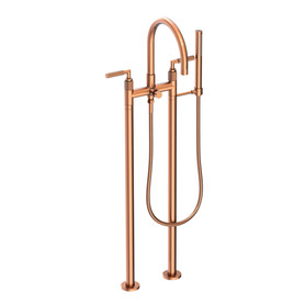 Newport Brass Kimbell: Exposed Tub &amp; Hand Shower Set w/Risers
