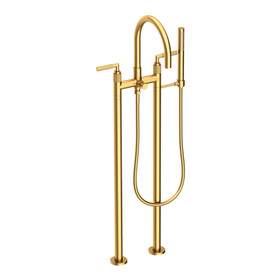 Newport Brass Kimbell: Exposed Tub &amp; Hand Shower Set w/Risers