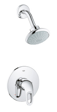 Pressure Balance Valve Bathtub/Shower Combo Faucet in StarLight Chrome