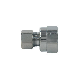 BrassCraft Compression Female Reducing Adaptor, 3/8" OD Tube, Drill Through (No Tube Stop) x 1/2" FIP