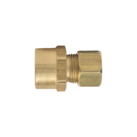 BrassCraft Sweat x Compression Adaptor, 1/2" NOM Sweat x 3/8" OD Tube, Drill Through (No Tube Stop)