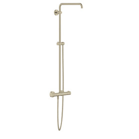 Shower System with Thermostat for Wall Mount with 1.8 gpm Flow in Brushed Nickel