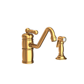 Newport Brass Nadya(R): Single Handle Kitchen Faucet with Side Spray
